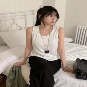 부드럽게 라운드 기본 나시 86705 빅사이즈 여성의류