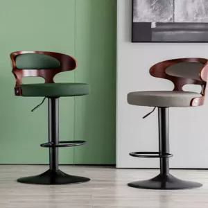바 스툴 홈의자 회전 패브릭 높이조절 아일랜드 식탁의자