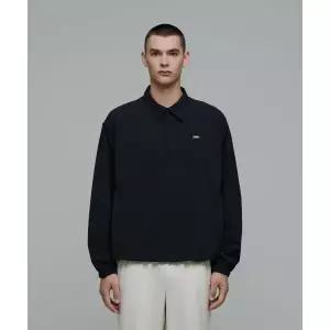 브랜드정품 NATIONALGEOGRAPHIC N243USW031 아르켈론 우븐 카라형 티셔츠 CARBON BLACK 126150