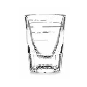 에스프레소 유리 샷잔 3줄 1oz 40ml X3개 커피샷잔 에스프레소잔 유리샷글라스