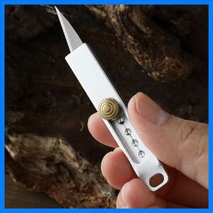 미니 EDC 종이 절단 칼 다기능 펜던트 키 텔레스코픽 휴대용 소형 칼 익스프레스 패키지 분해