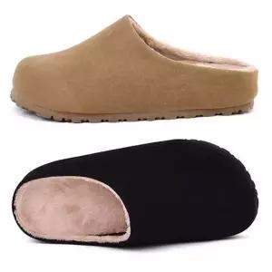 털실내화 겨울 보온 집안용 신발 뮬슬리퍼