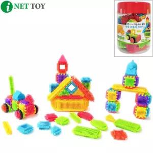 아이넷 고슴도치 작동자동차블럭 110P 블럭완구 IQ 집중력 놀이 유아블럭 교육블럭 EQ