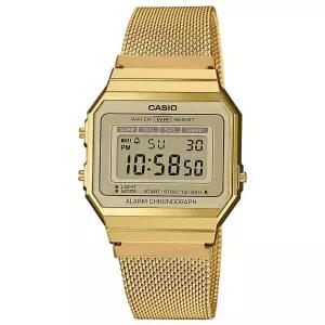 카시오 메탈 손목시계 흑새치 군인 빈티지 여성용 디지털 시계 A700WEMG-9AEF