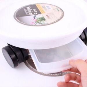 청운 센스 이동식 서랍 화분받침 9호 바퀴 물빠짐 원예 흰색 화이트