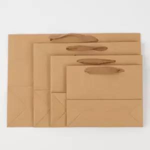 온코 크라프트 무지 가로 직사각 쇼핑백 종이 가방 중