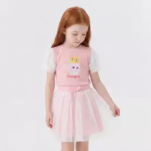 [하프클럽/케이쇼핑]캐치 티니핑 여아용 다이아나핑 샤 레이어드 5부 티셔츠 & 스커트
