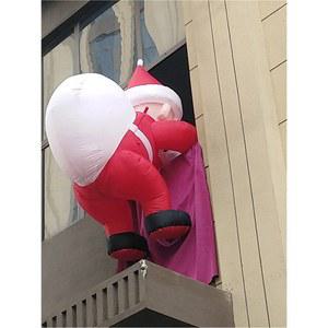 풍선 크리스마스 소품 대형인형 축제 벽타는산타 벽타는산타풍선 벽장식산타 모자 에어장식