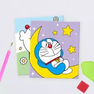 하비스스퀘어 DIY 보석십자수 데코 스티커 도라에몽 멋진하루 9.5x11