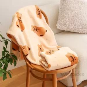 웰픽스 키키쿼카 패턴 담요 동물캐릭터담요 유아담요 차박담요