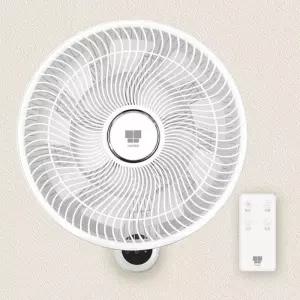 나비 벽걸이깔끔한 선풍기 화이트 14엽 복엽 날개 리모컨