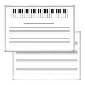피아노건반칠판 오선칠판 학교용 교육용 음악수업 칠판 60x120cm