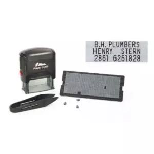 깜도리3 셀프 커스텀 소프트 스탬프 먹색 도장 회사 직인 DIY 1P