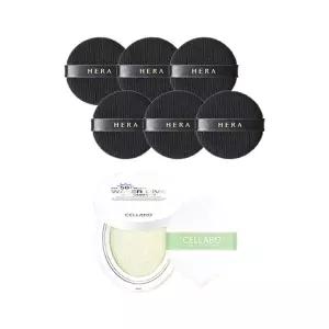 헤라 블랙쿠션 퍼프 6매 + 셀라보 선쿠션 시즌2 23g
