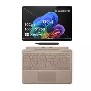 마이크로소프트 2024 서피스 프로 11 스냅드래곤 X 플러스, 듄, 512GB, 16GB, WIN11 Home, ZHY-00055, 8X6-00161