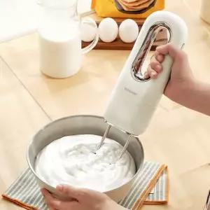 위즈웰 핸드믹서기 WM1089 무선 휘핑기 머랭 거품 전동 베이킹블랜더 G