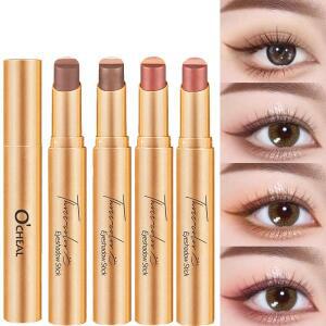 아이섀도,색조메이크업,아이섀도부러쉬삼색 아이섀도우 스틱 매트 방수 땀 방지 얼룩 방지 내구성 퇴색 방