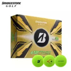 브리지스톤 E12 STRAIGHT 골프공 매트그린 12구 3피스 비거리볼 석교상사