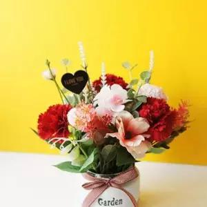 화분 대 카네이션 조화 인테리어 화화분