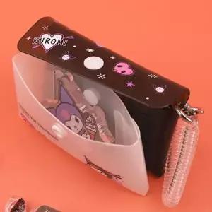 [골드스마일]산리오 듀얼 투명 키링 카드지갑 1P 예쁜 캐릭터 동전 지갑 소품