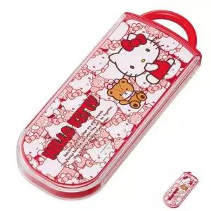 수저젓가락받침 숱가락 도시락수저세트 헬로키티 숨바꼭질