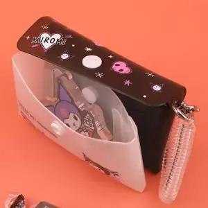 산리오 듀얼 투명 키링 카드지갑 1P 예쁜 캐릭터 동전 지갑 소품