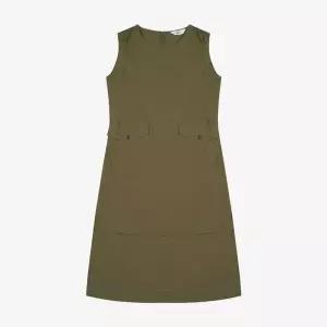 [하프클럽/베스띠벨리]베스띠벨리 세이브존04 포켓 디테일 H라인 슬리브리스 원피스 BKOAE15810