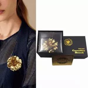 카네이션 브로치 금빛 장미 어버이날 스승의날 선물 꽃다발