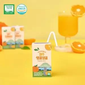 제철진미 제주 무농약 감귤쥬스 125ml 3박스 총 72팩