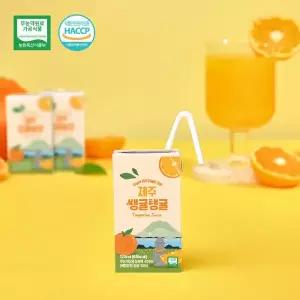 [제철진미] 제주 무농약 감귤쥬스 125ml 3박스 총 72팩