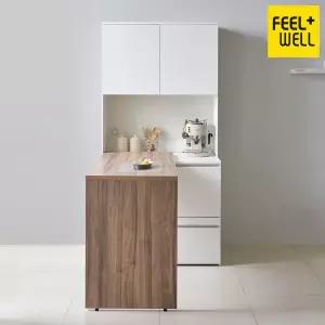 TB9485 데이아 광파오븐 렌지대수납장세트(완전수납)+식탁 DVX