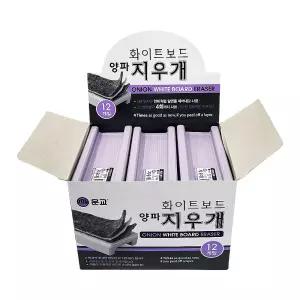 화이트보드 용 4겹 양파 지우개 12개입/칠판/보드용/멀티/마카/문화/매직/리필/스폰지/물백묵/양면/세트