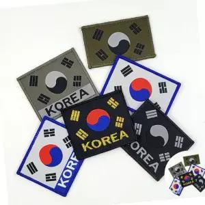 밀리터리 대한민국 태극기 자수 와펜 G ROKA