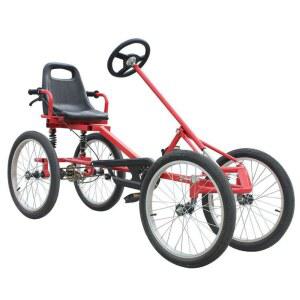 사륜 자전거 오프로드 1인용 초보 듀얼체인 플라스틱휠 전동 취 스몰 사륜자전거