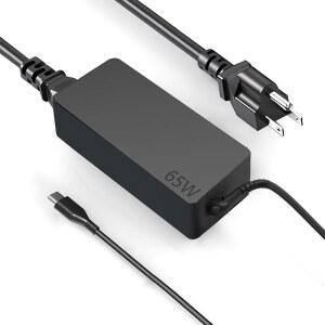 레노버 씽크패드 X1 X13 T14 T15 T480s T580s ADLX65YDC2A ADLX65YLC2D 요가 7i 9i C930 C940 크롬북 C330 S330 100e 300e 65W 노트북 전원 공급 어댑터 코드와 호환되는 USB C 충전기