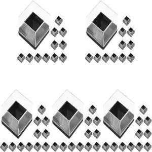 아르티베터 60개 미네랄 디스플레이 박스 사각 아크릴 시편 보관 케이스 1.05인치 소형 투명 큐브로 보석