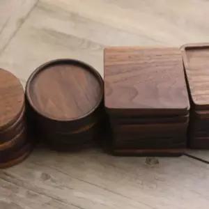 우드 원목 차 티 컵 받침 홀더 퍼즐 A타입 코스터 홈카페소품