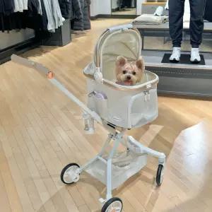 반려동물 접이식 강아지 고양이 외출용 소형 이동식 유모차