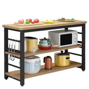 간이 조리대 보조 식탁 렌지대100x40x80 화이트스톤 화이트