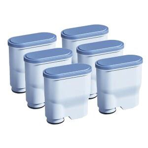 [미국배송] 필립스 새코 아쿠아클린 CA6903과 호환되는 커피 머신 워터 필터 완전 자동 전용 안티 라임 스케일 워터(6팩)용 필터