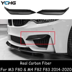 BMW용 카본 어퍼 스플리터, 프론트 범퍼 에어 카나드 트림 2014-2020, M3 M4, F80, 420i, 440i 용