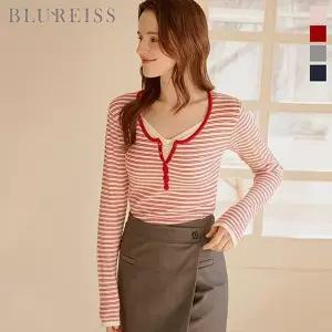 [신세계라이브쇼핑][블루레이스] 펜던트 반오픈 줄지 니트_B6S1KT2150