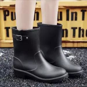 [라일리] Rly 미들 여성 방수 장화 워커 여자 레인 부츠 패션