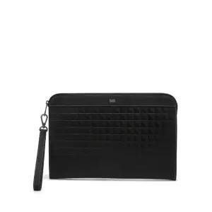 [롯데백화점]닥스 액세서리 [닥스핸드백] DBBA4F269 블랙 그리드패턴 소가죽 클러치백