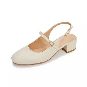 [하프클럽/무크]엠.무크 나타샤 소가죽 메리제인 슬링백 아이보리 516523907AQ