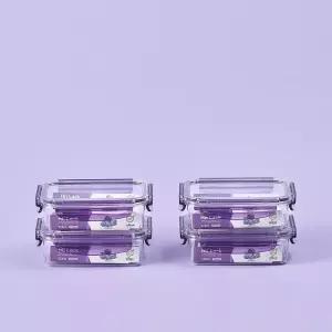 에코센스 히트락 올트라이탄 밀폐용기 직사각 520ml, 4개