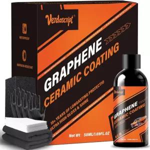 그래핀 세라믹 코팅 (50l) - 20H 전문가용 탑코트 키트. 고강도 페인트 실란트 소수성 및 고광택 광택 10년