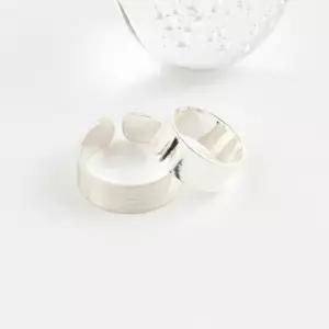 [신상오픈런]무광은반지 커플템 유광 볼드 오픈 실버링 (29965345)