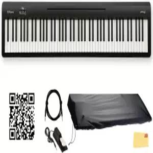 지속 페달 커버 케이블 온라인 피아노 레슨 오스틴 바자 교육 비디오 및 연마 천이 포함된 롤랜드 FP10