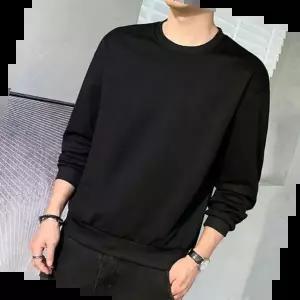 상의 안감 퍼 라운드넥 무지 양털 맨투맨 티셔츠 캐주얼